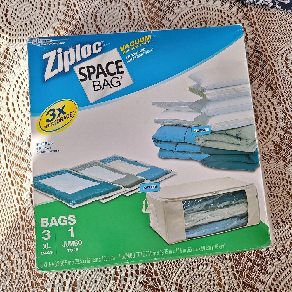 Johnson Ziploc Brand Bags Space Bag Flat Bag Organizer System